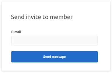 Receive an invite from your company / client